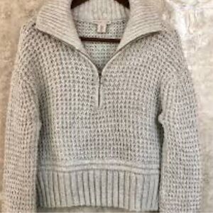 Sincerely Jules Light Gray Turtleneck Sweater